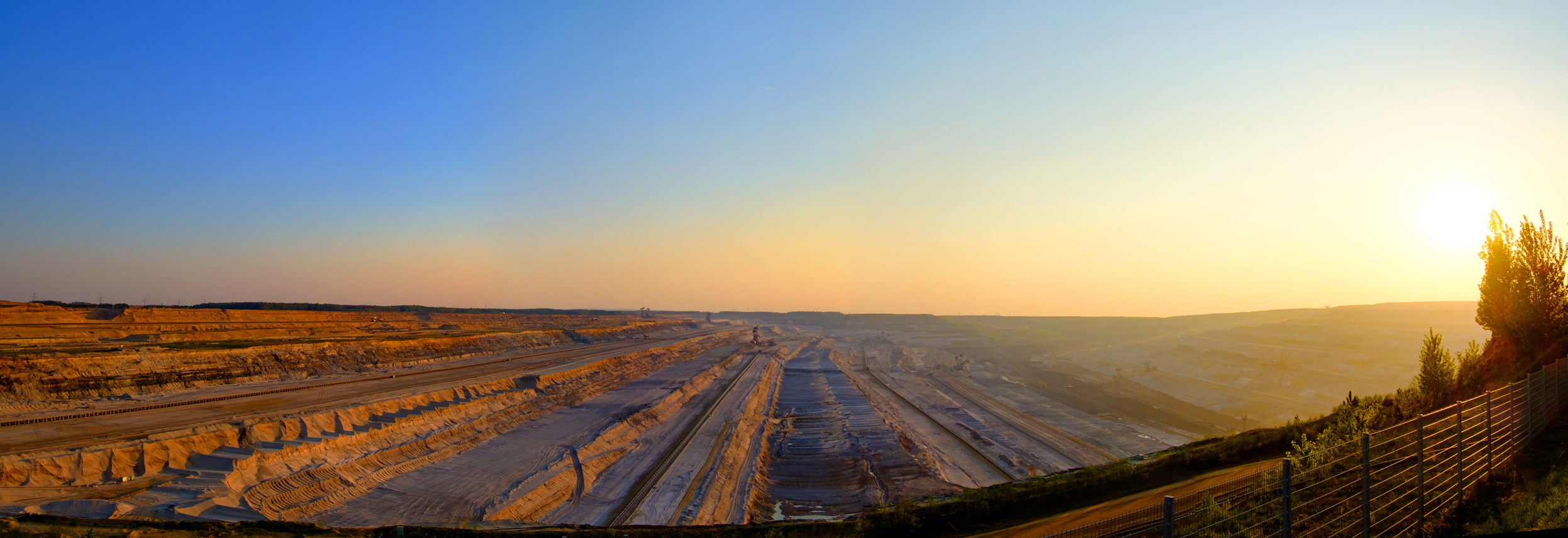 Panorama of the Hambach basin — future location of the Energy Transition Hub